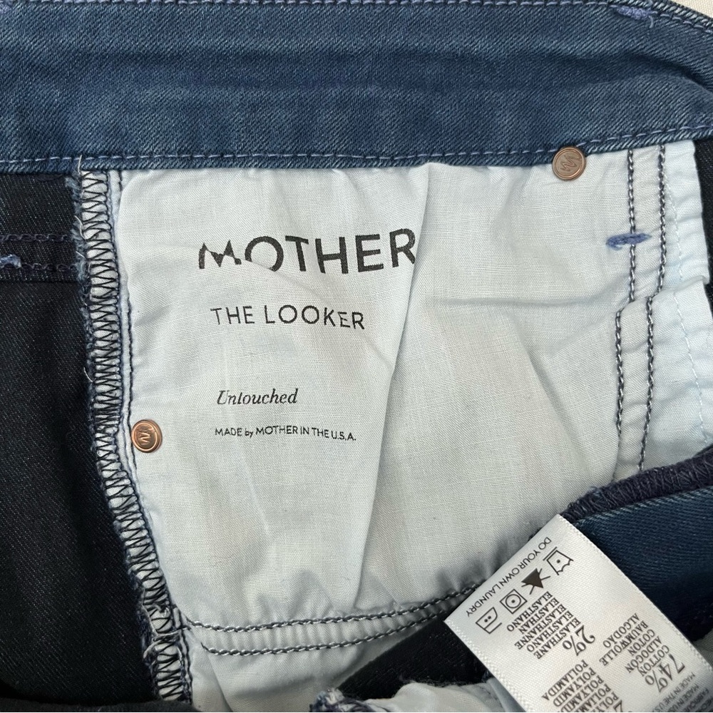 MOTHER The Looker High-Rise Skinny Jeans Untouched Wash Size 30 - Picture 12 of 17